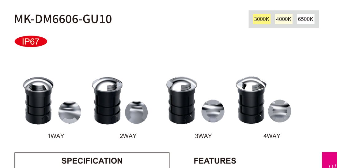 LED Inground Light MK-DM6606-GU10